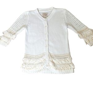 CHASER Knit Fringe Cardigan